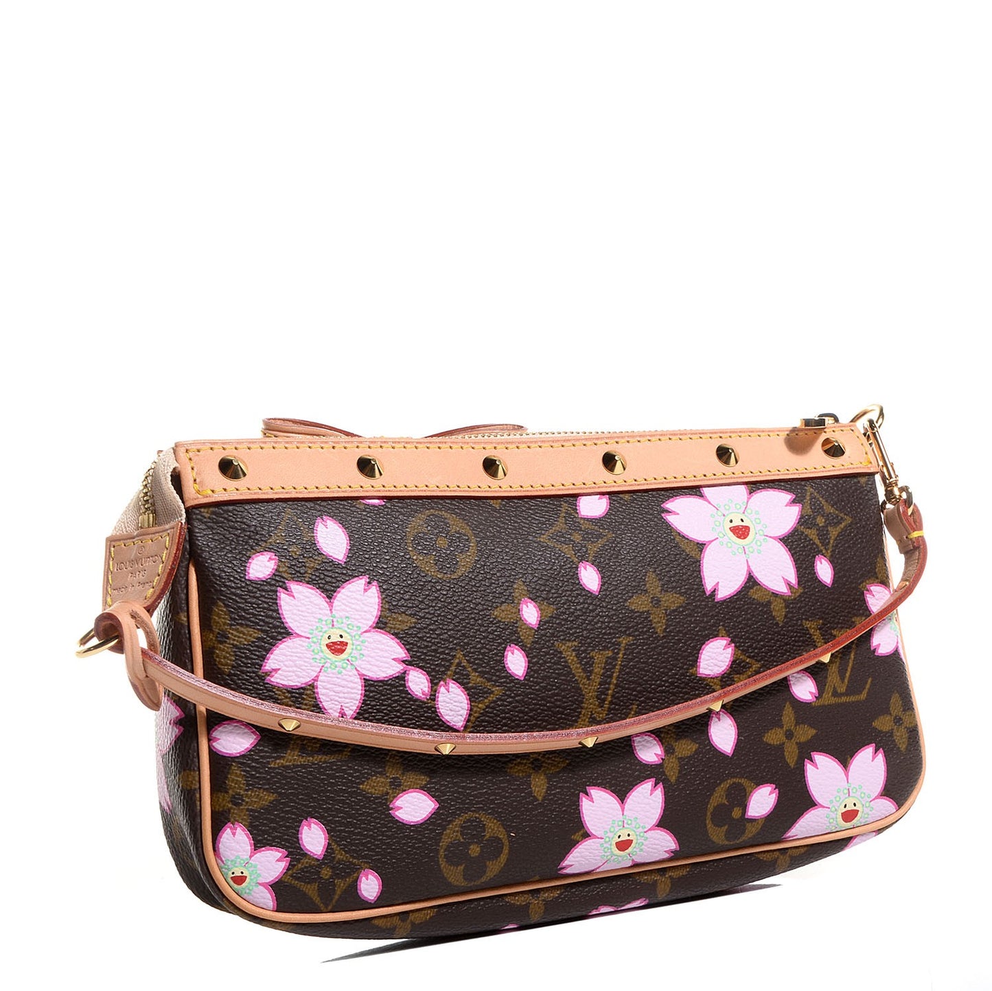 Monogram Cherry Blossom Pochette Accessories Brown