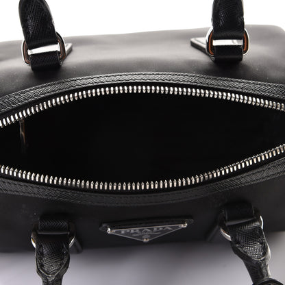 Prada Nylon Saffiano Re-Edition 2005 Top Handle Crossbody Bag Black 5 of 8