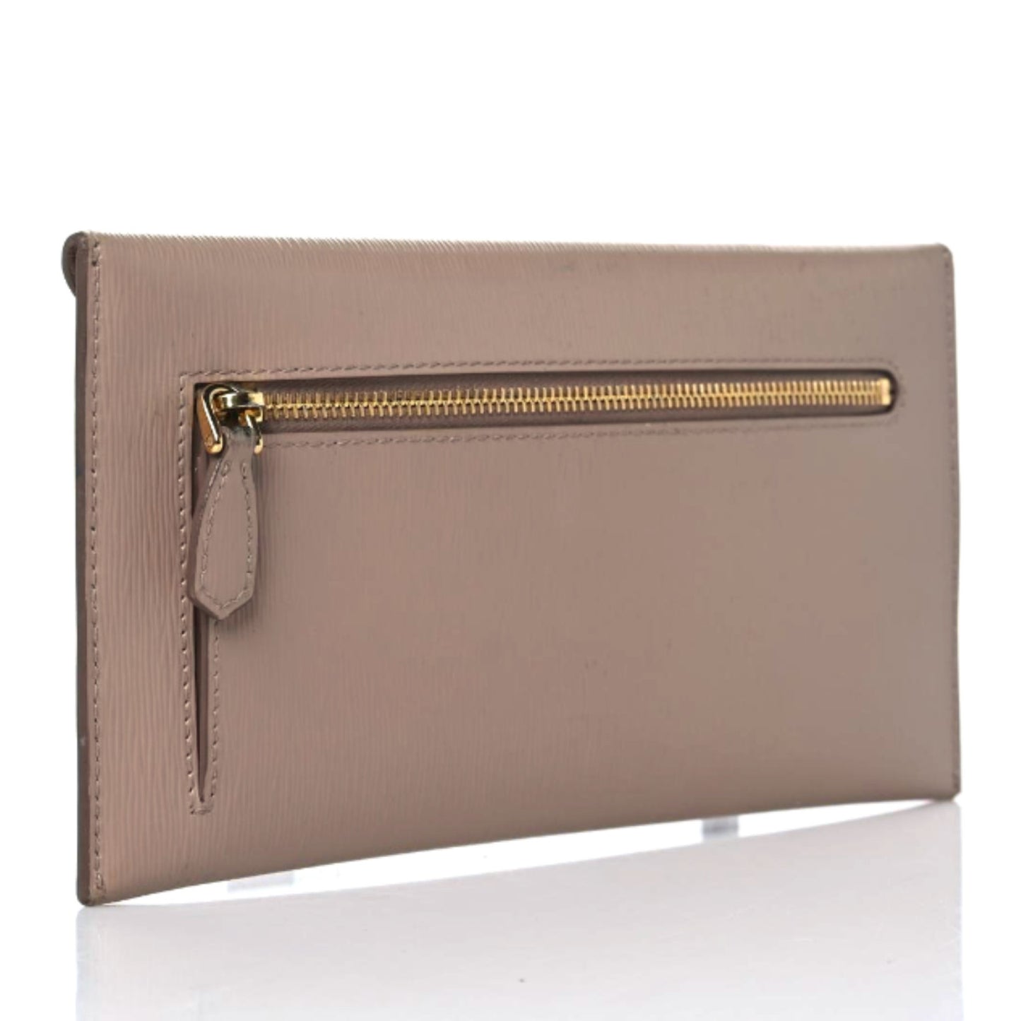 Saffiano Metal Envelope Wallet Cammeo