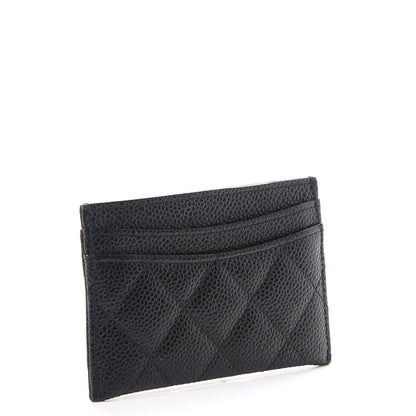 Chanel Caviar Quilted Card Holder Black 3 of 9