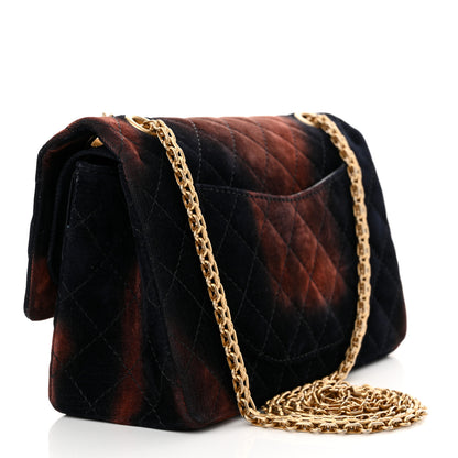 Chanel Ombre Velvet Quilted 2.55 Reissue 225 Flap Navy 3 of 13