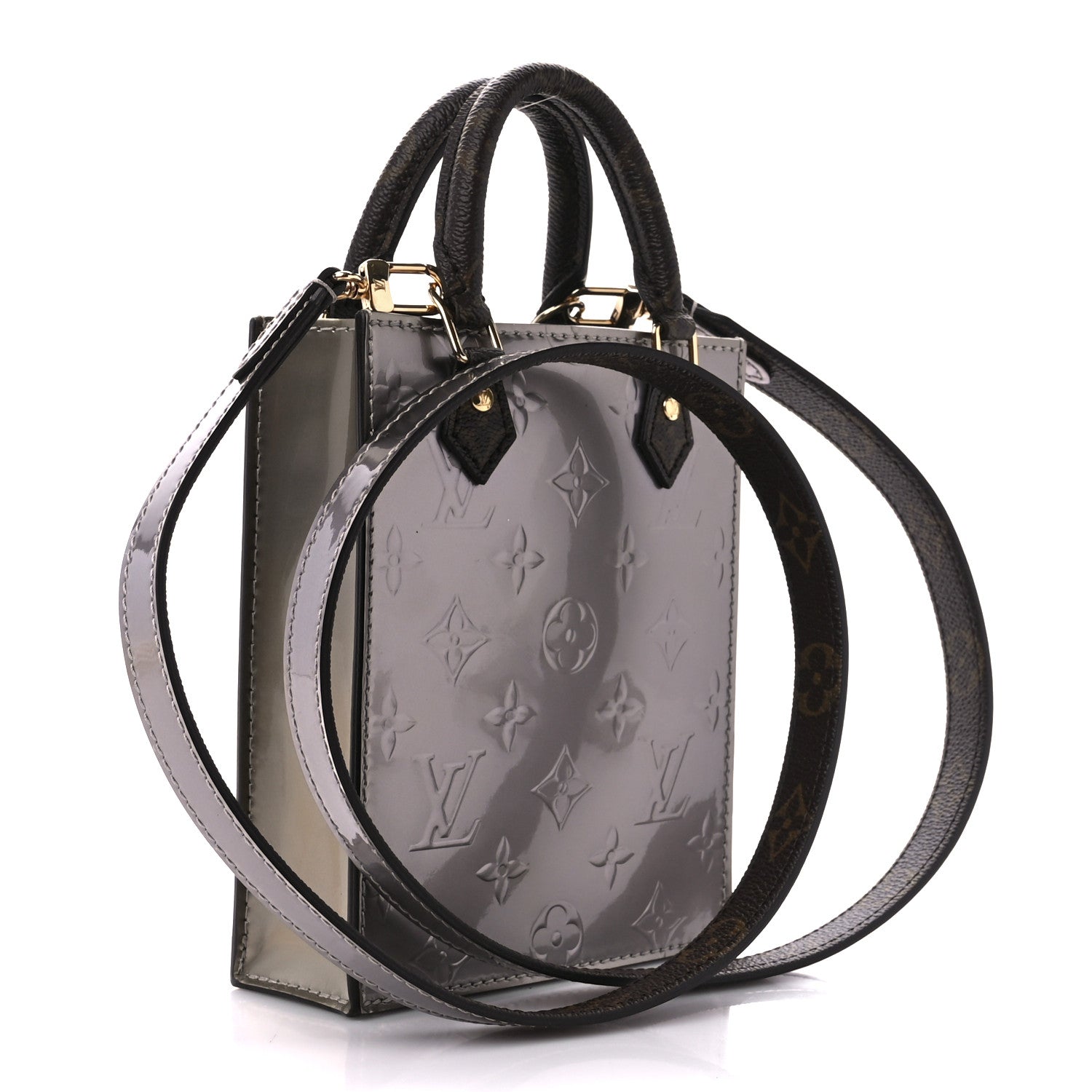 Louis Vuitton Vernis Monogram Petit Sac Plat 3 of 10
