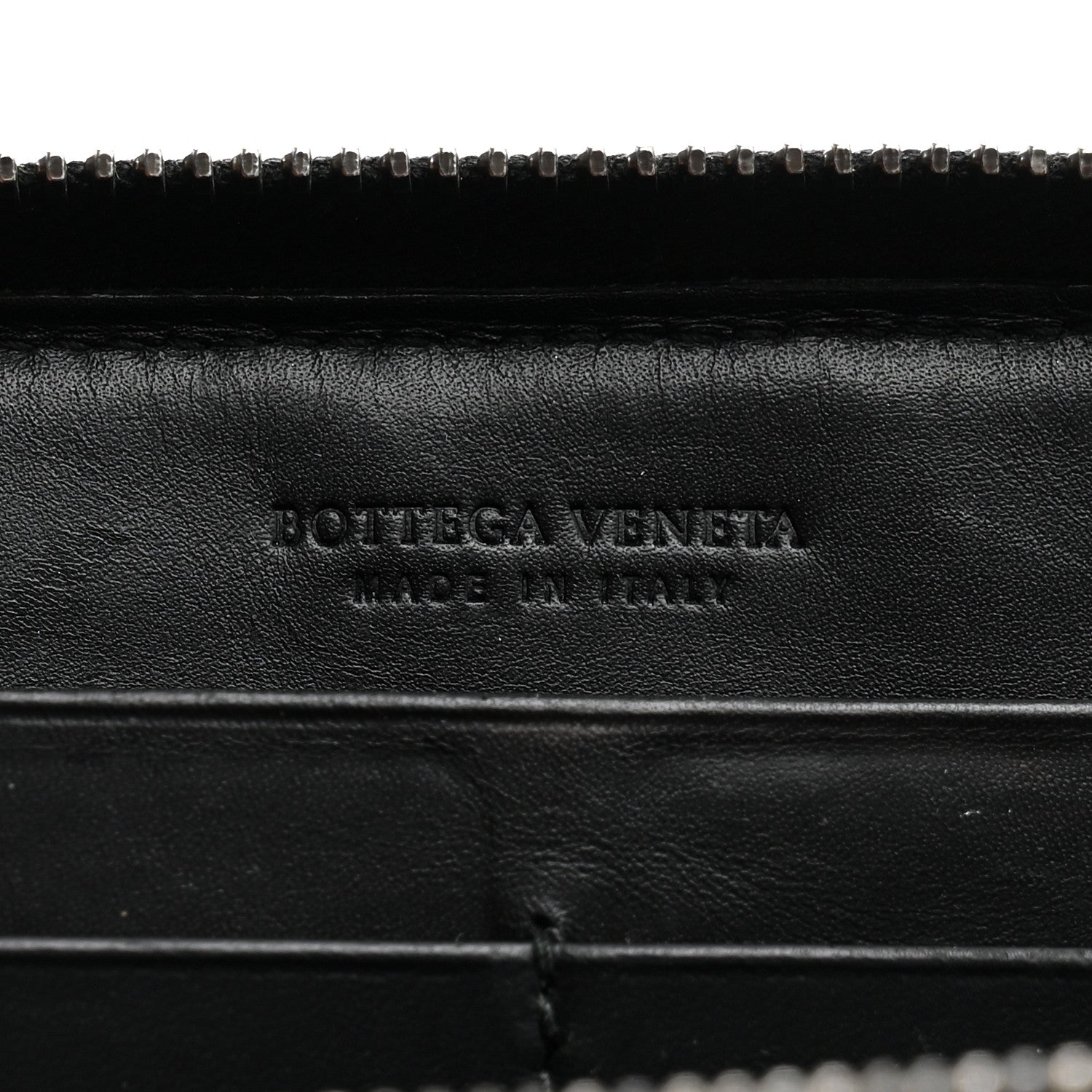 Bottega Veneta Nappa Intrecciato Zip Around Wallet Black 6 of 7