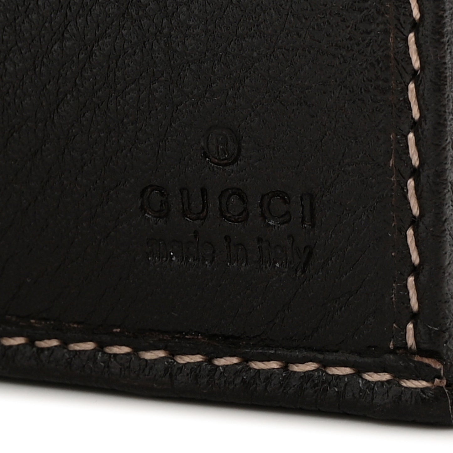 GG Plus Monogram Icon Bar Continental Flap Wallet Dark Brown