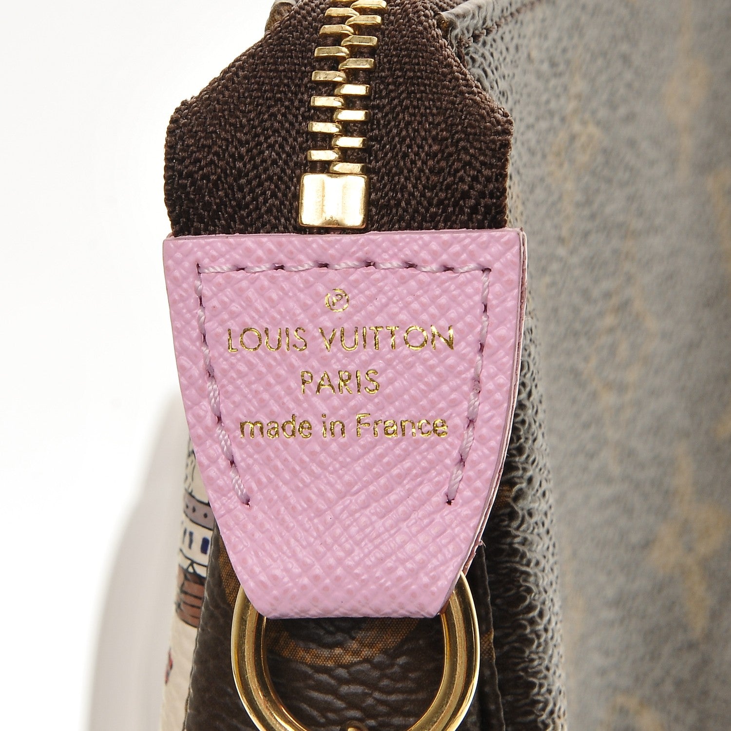 Louis Vuitton Monogram 2016 Christmas Animation Mini Pochette Accessories Rose Ballerine 5 of 7