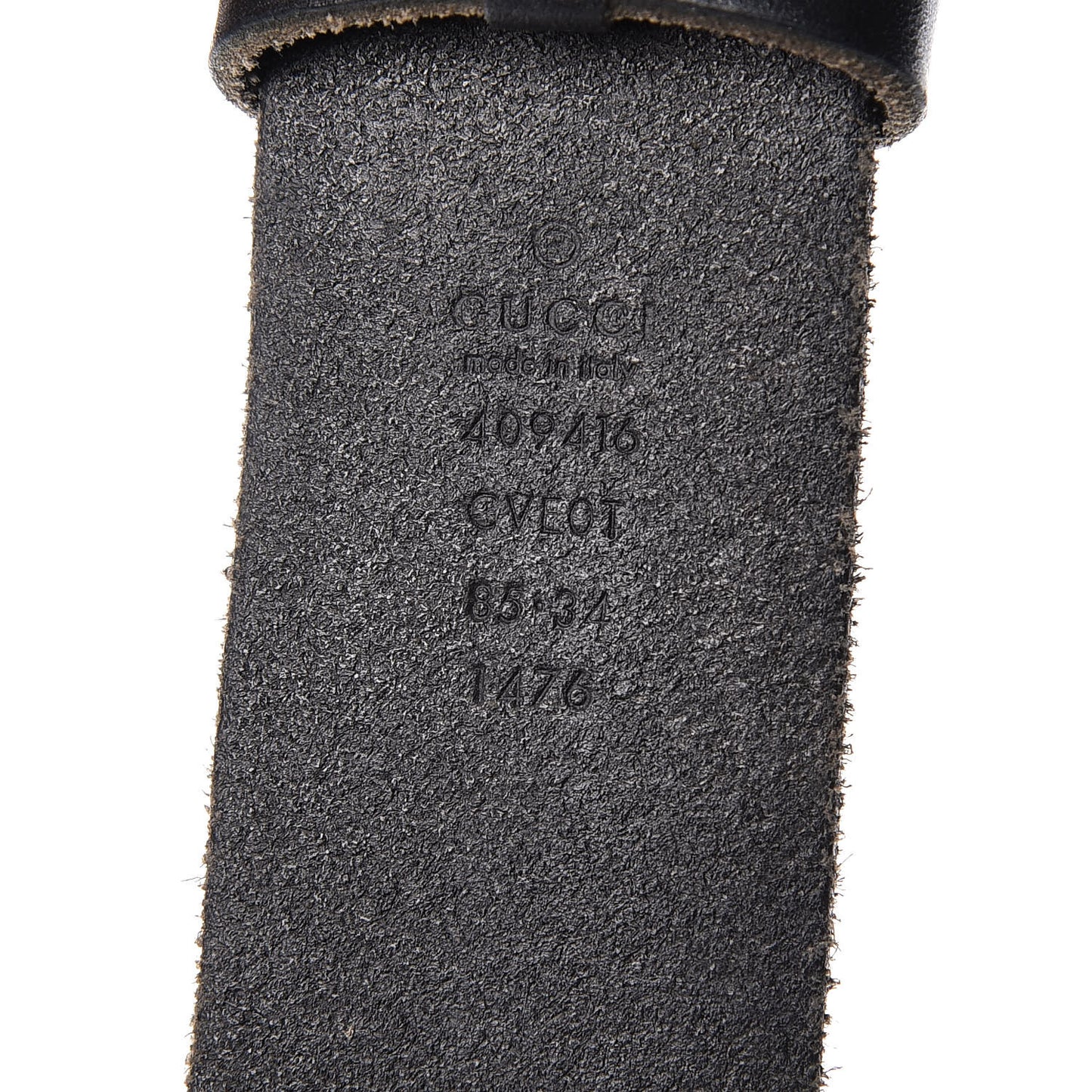 Faded Calfskin Double G 40mm Belt 85 34 Black