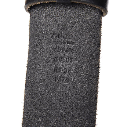 Gucci Faded Calfskin Double G 40mm Belt 85 34 Black 4 of 7