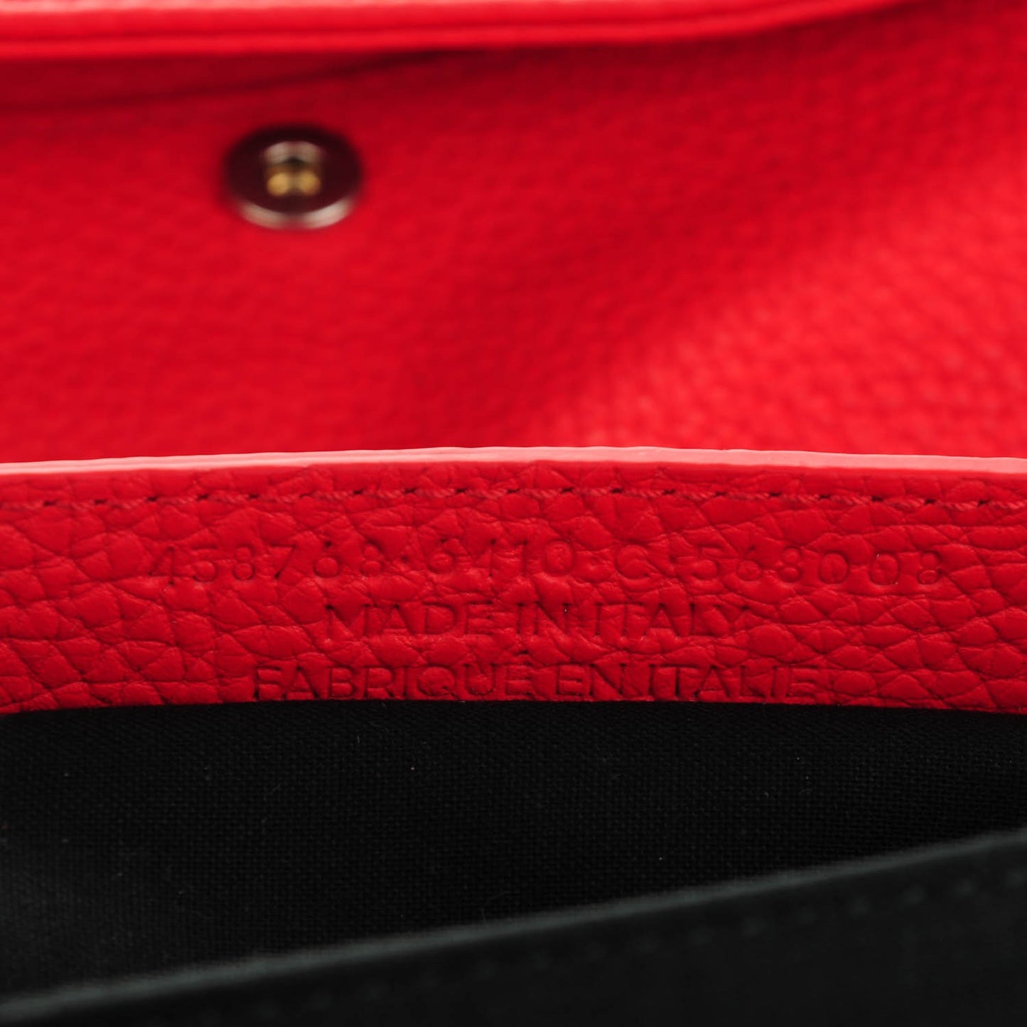 Vibrato Calfskin Classic Silver Hardware Envelope Clutch Rouge Cerise
