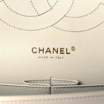 Chanel Lambskin Quilted Jumbo Double Flap Grey 5 of 10
