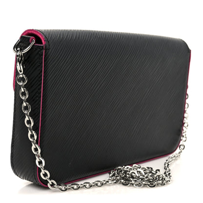 Louis Vuitton Epi Pochette Felicie Black Hot Pink 4 of 15