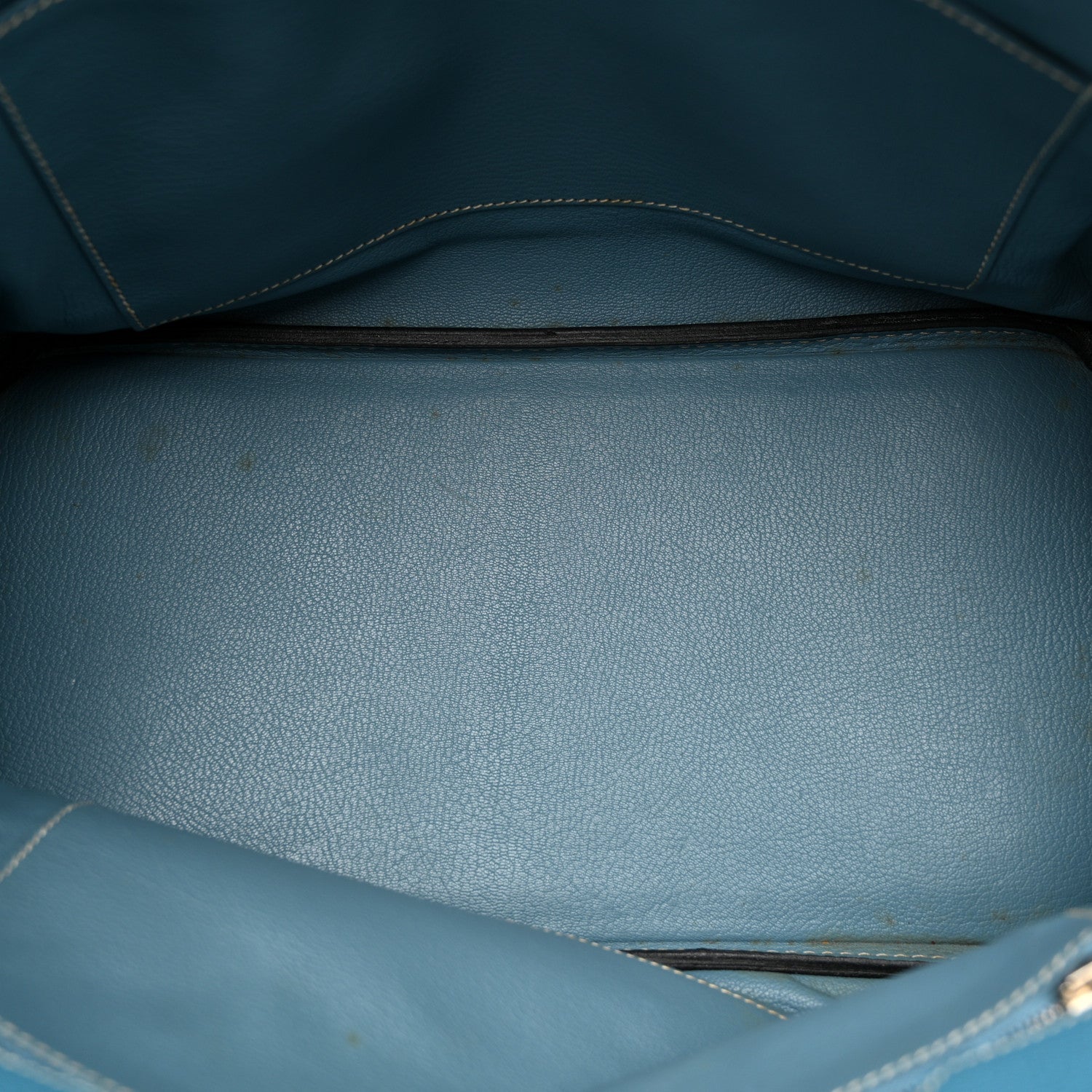 Hermes Taurillon Clemence BIRKIN 35 Blue Jean 5 of 17
