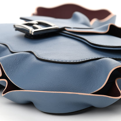 Fendi Calfskin Waves Baguette Blue 9 of 12
