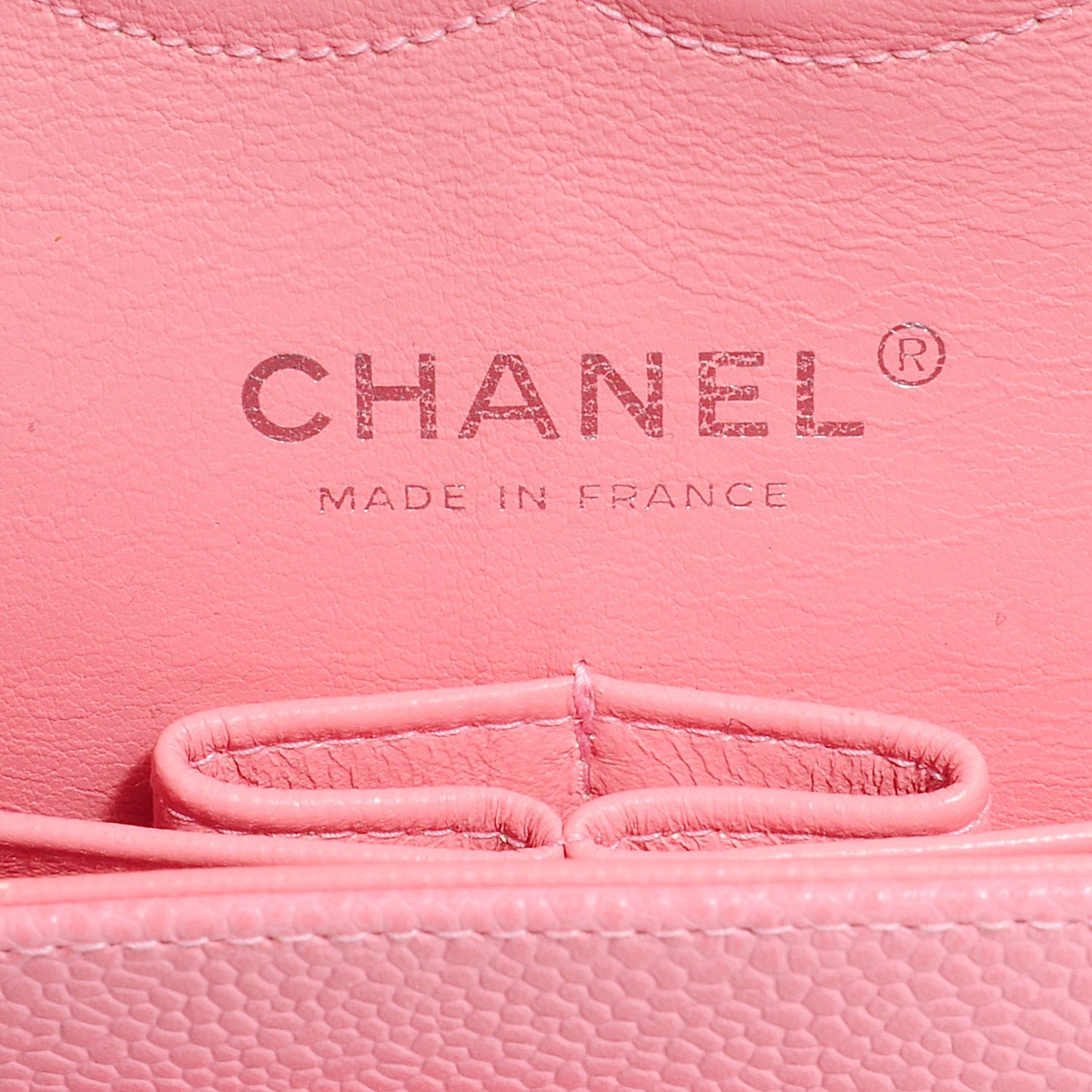 Caviar Quilted Medium Double Flap Pink