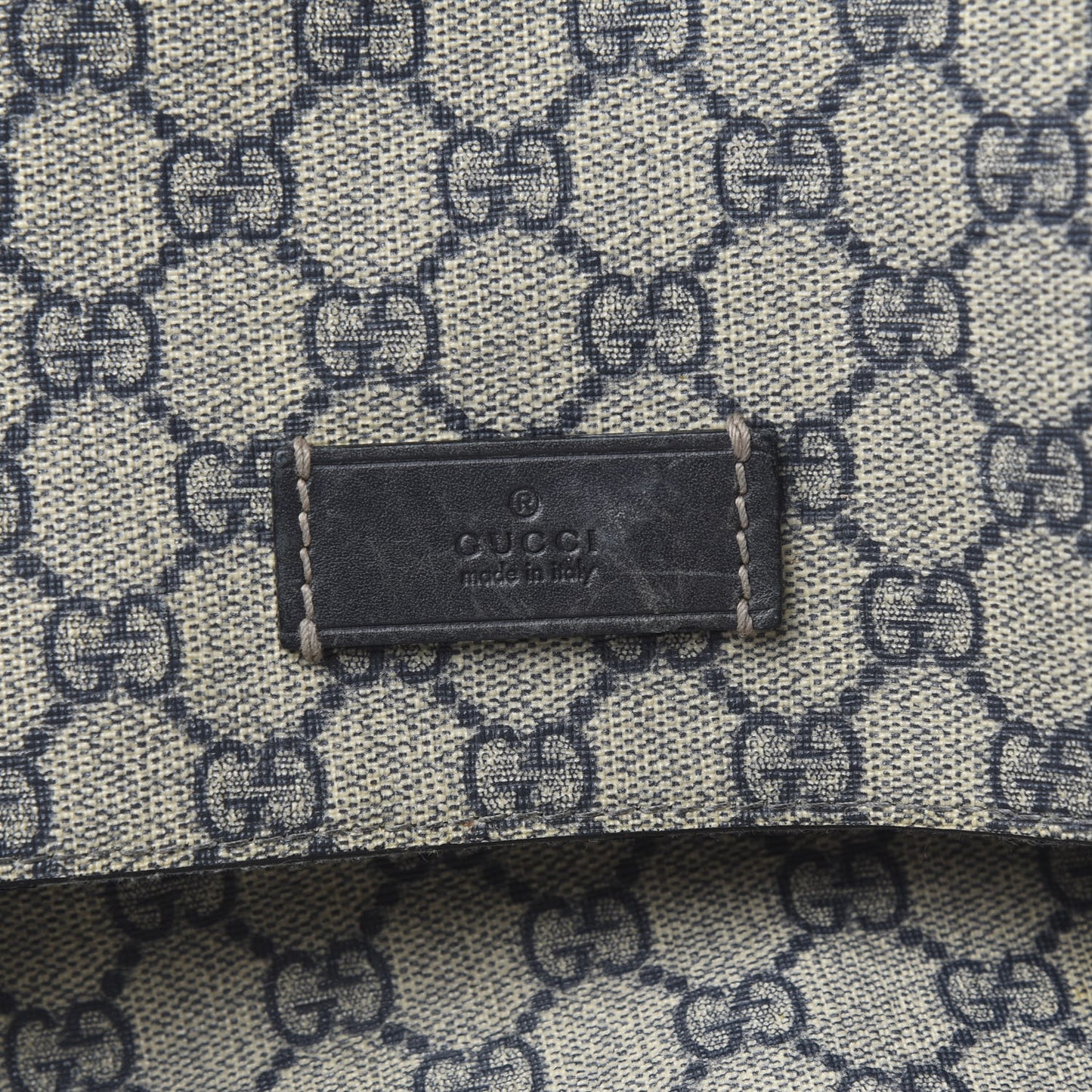 GG Plus Monogram Messenger Diaper Bag Navy