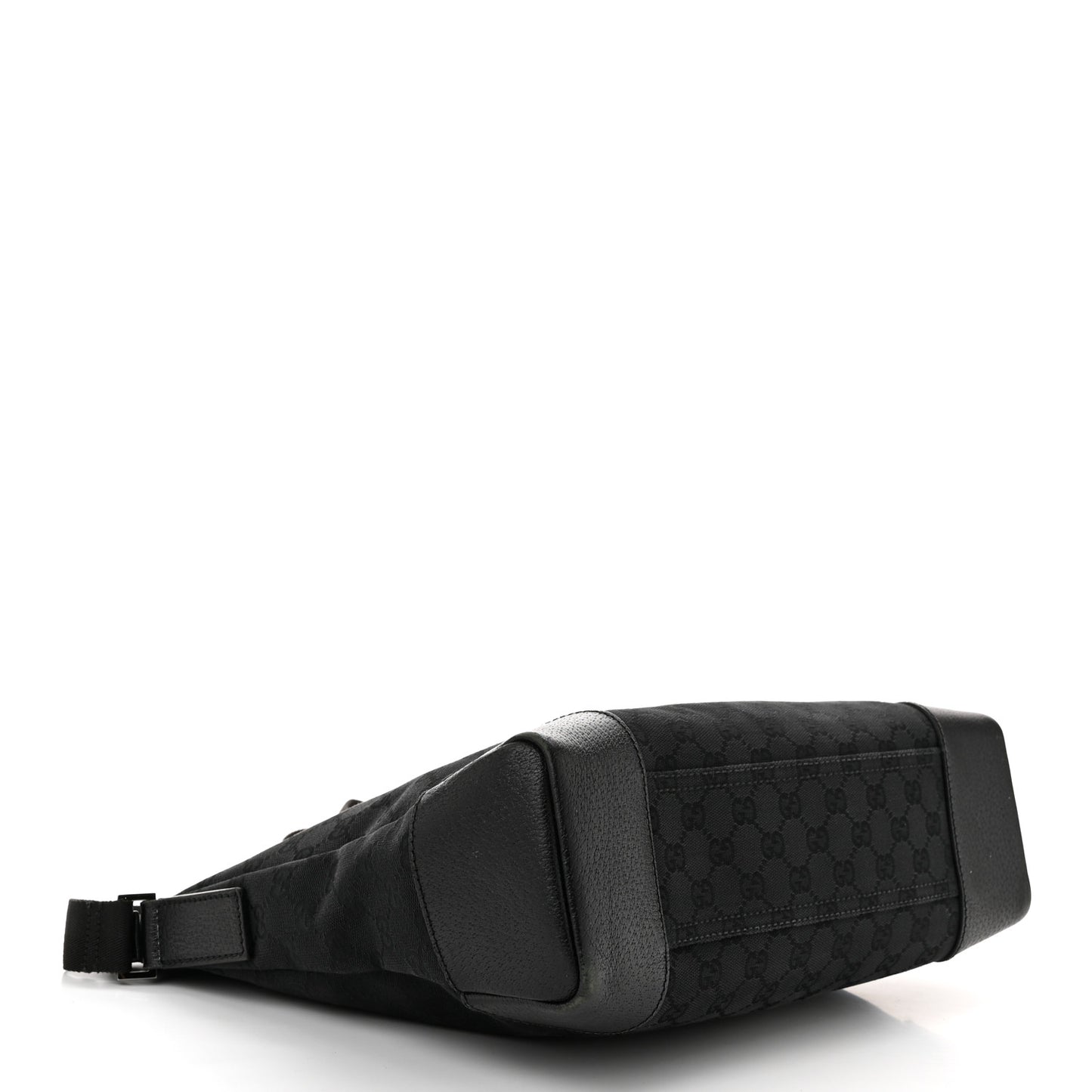 Monogram Flat Messenger Bag Black