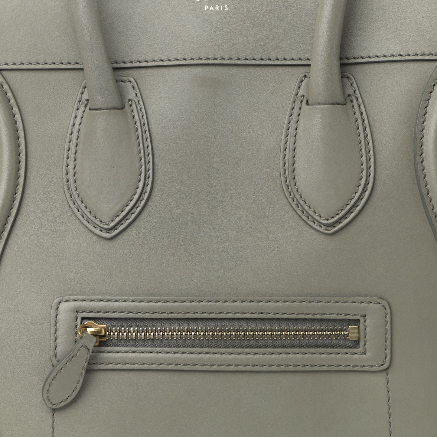 Smooth Calfskin Mini Luggage Almond