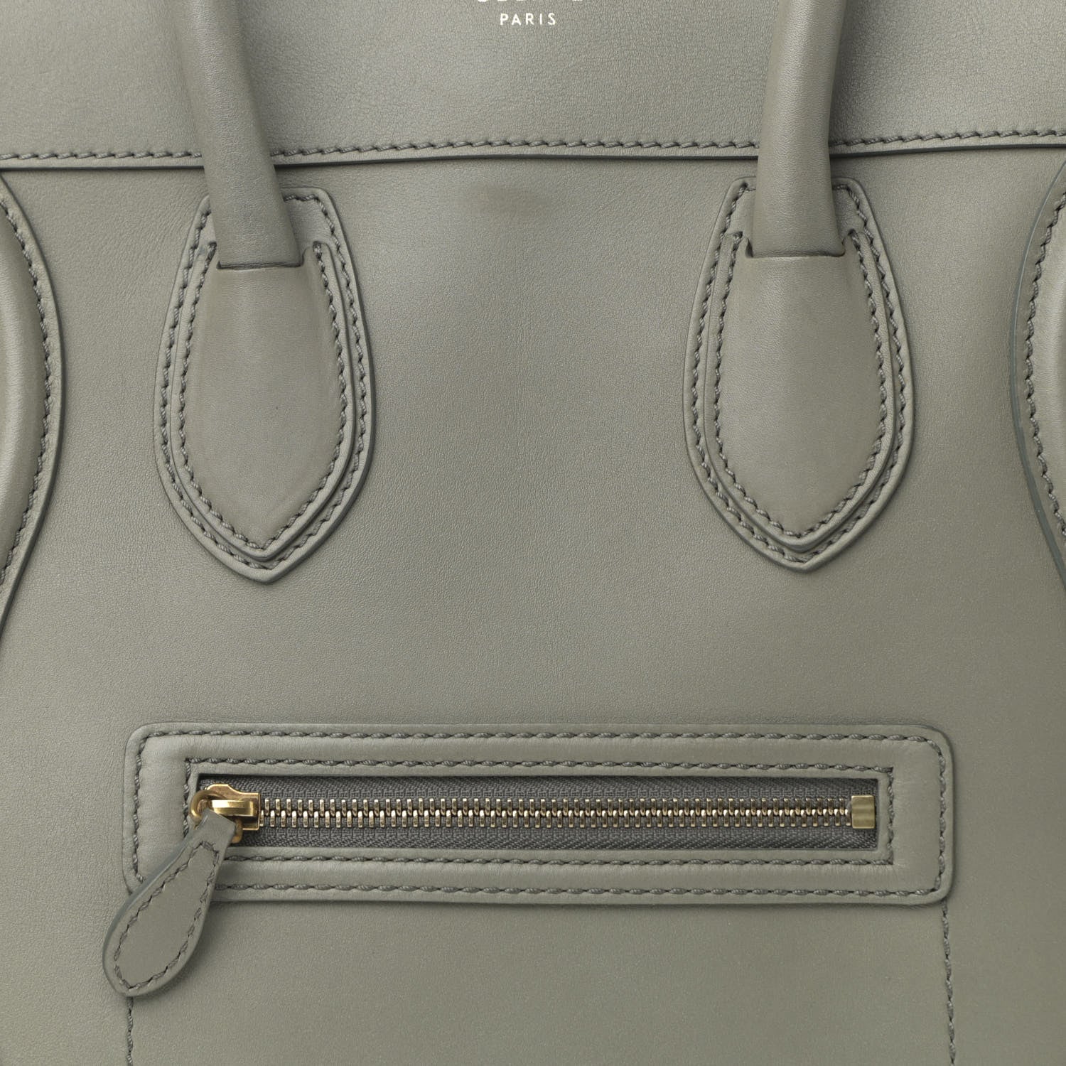 Celine Smooth Calfskin Mini Luggage Almond 8 of 14