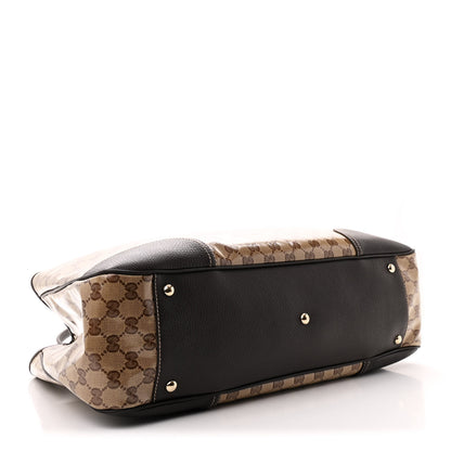 Gucci Crystal Monogram Large Princy Tote Dark Brown 4 of 10