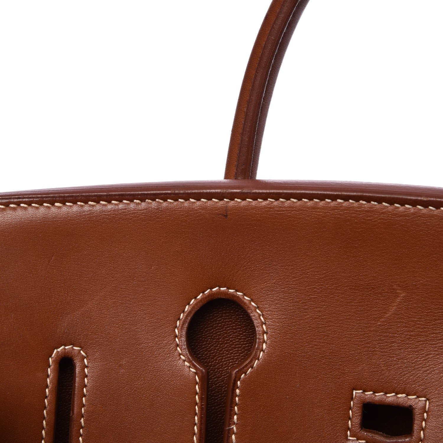 Hermes Toile Barenia Birkin 35 Fauve 10 of 45