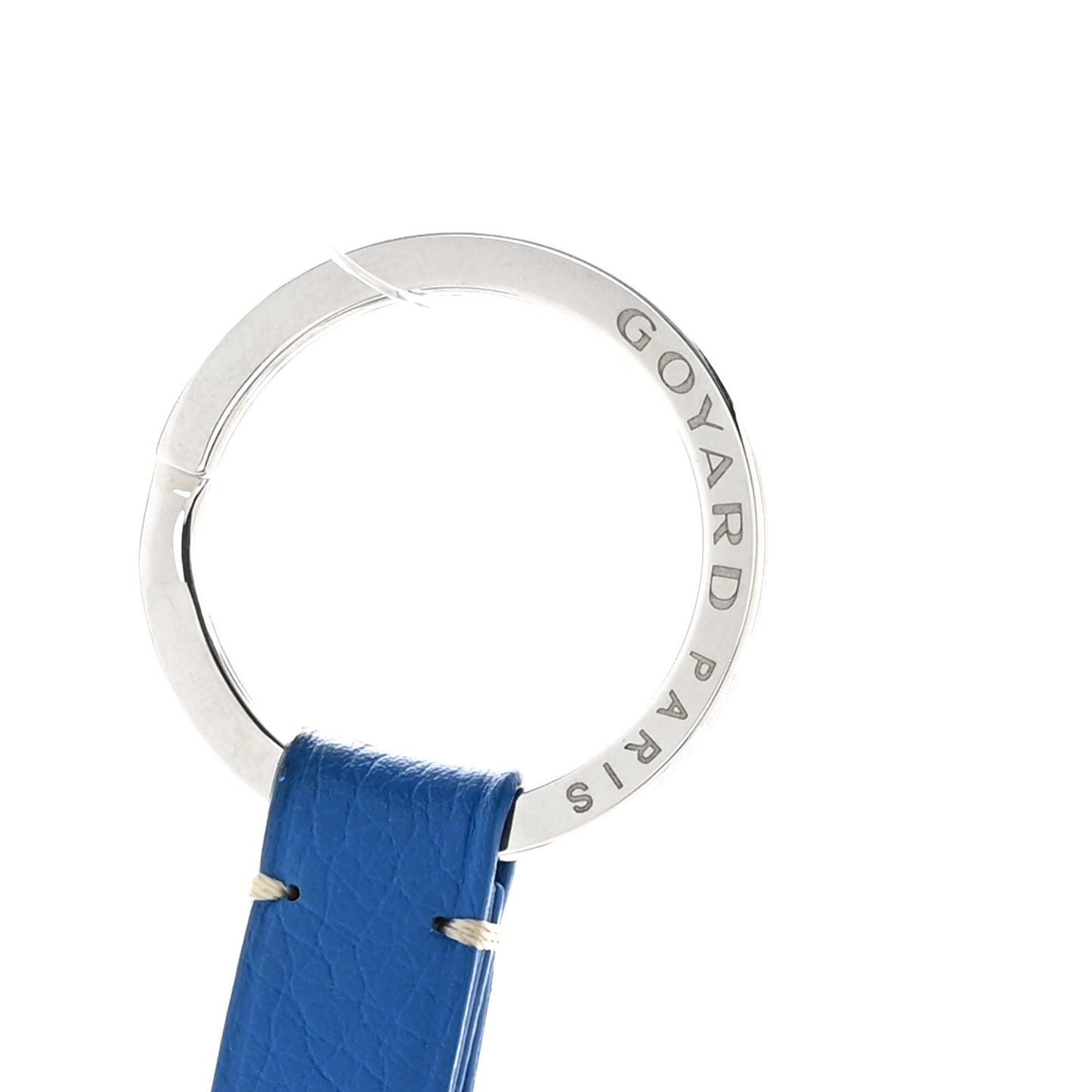 Goyardine Sesame Key Holder Blue