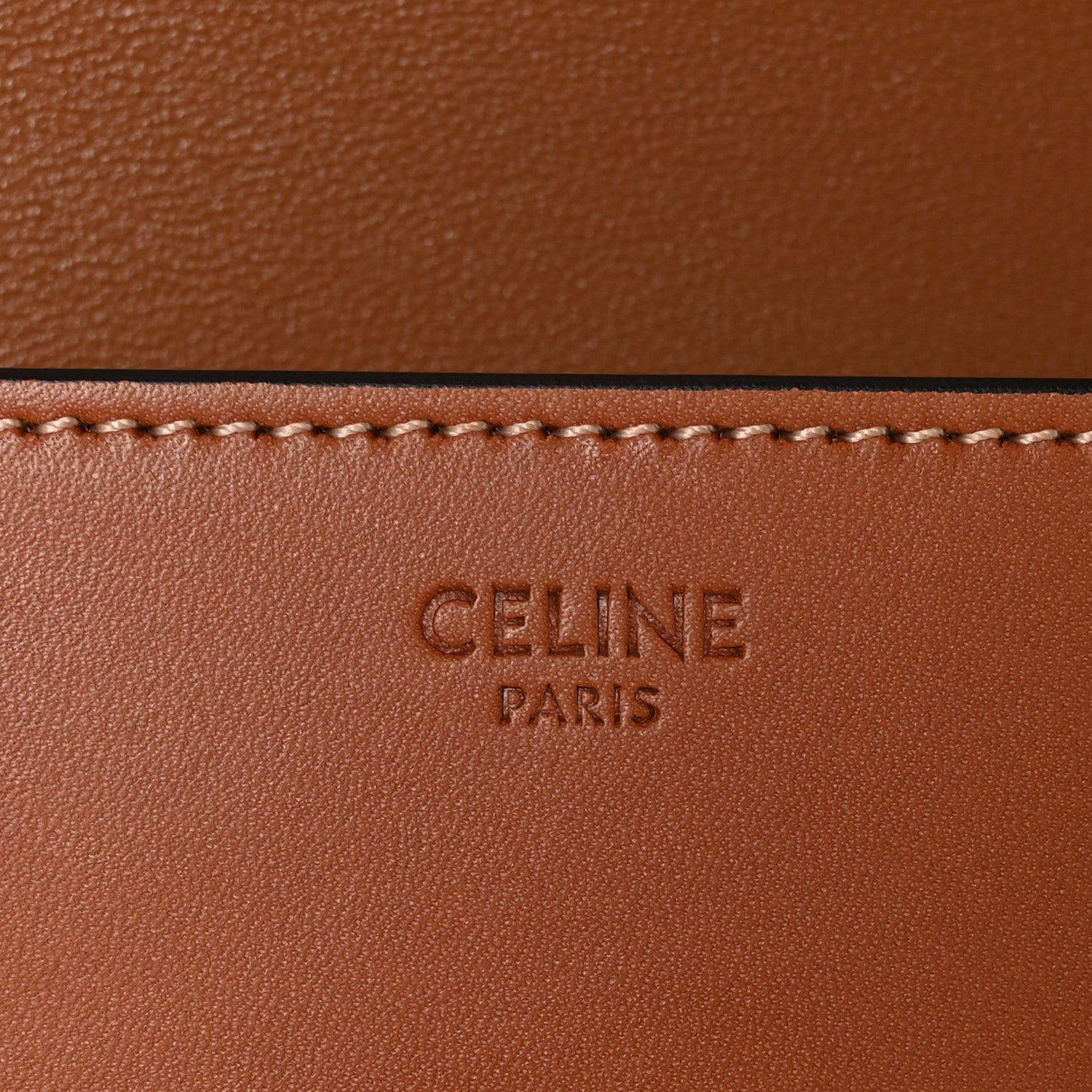 Celine Natural Calfskin Triomphe Shoulder Bag Tan 7 of 9