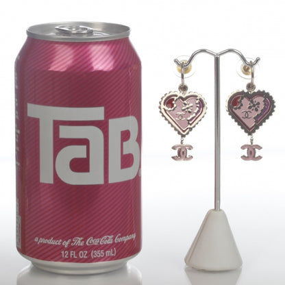 Chanel Heart CC Drop Earrings 2 of 5