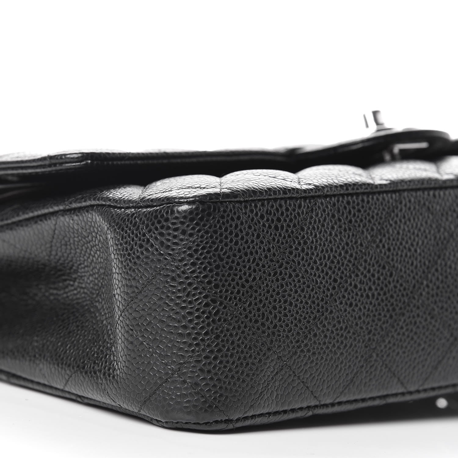 Chanel Caviar Quilted Medium Double Flap Black 8 of 10