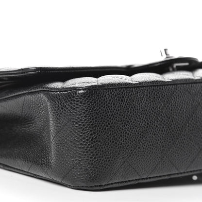 Chanel Caviar Quilted Medium Double Flap Black 8 of 10