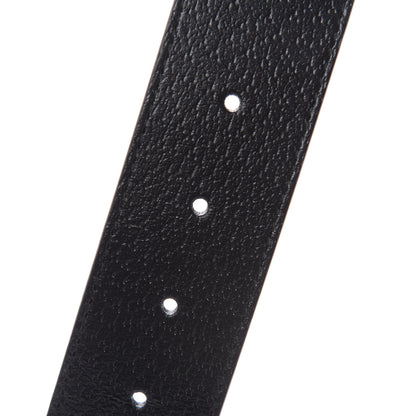 Gucci Textured Dollar Calfskin Nickel Double G 40mm Belt 85 34 Black 5 of 6