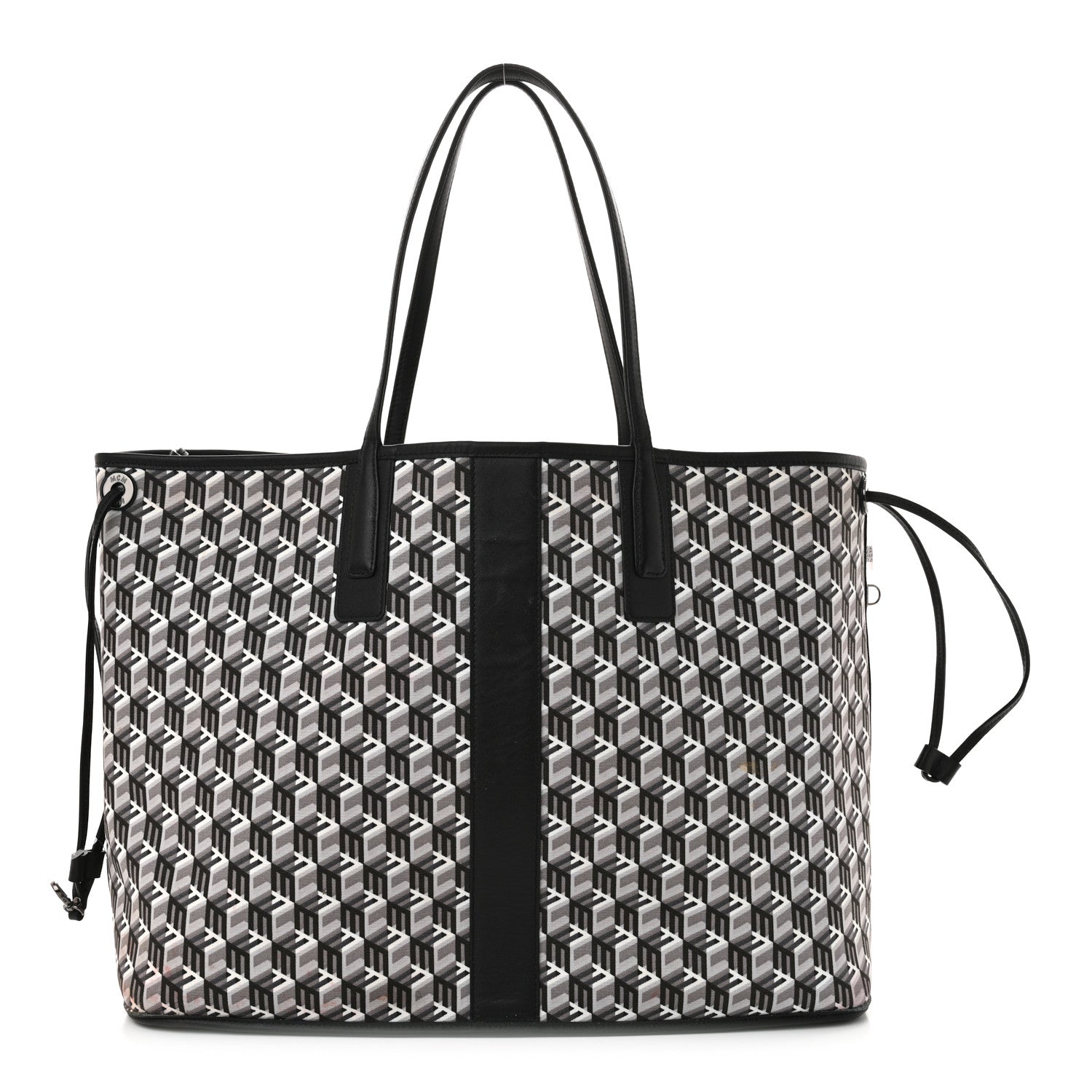 MCM Visetos Large Liz Reversible Shopper Tote Black 5 of 26