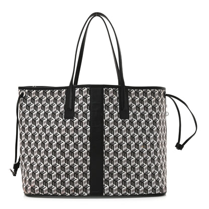 MCM Visetos Large Liz Reversible Shopper Tote Black 5 of 26