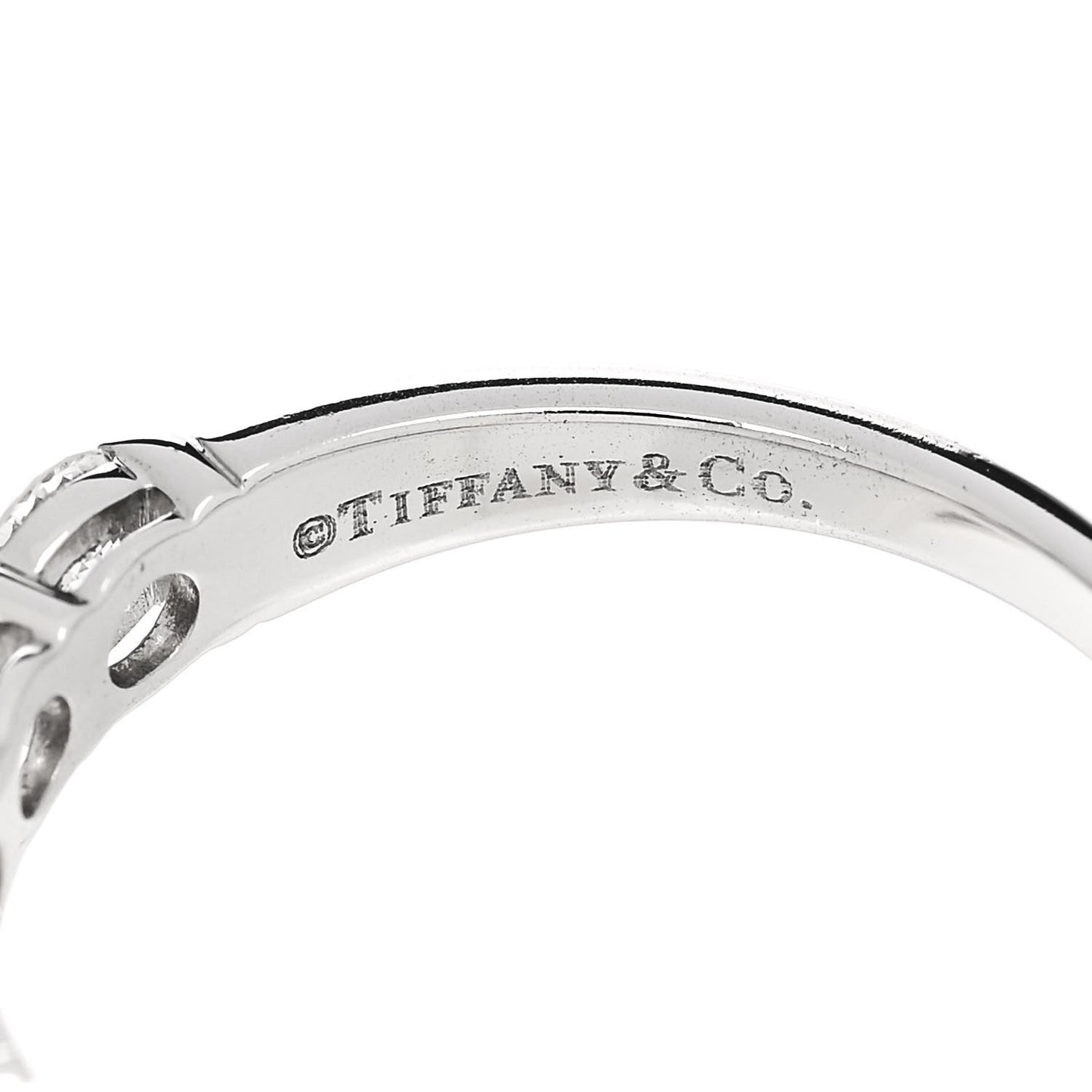 Platinum Diamond .91ctw 3.5mm Embrace Band Ring 52 6