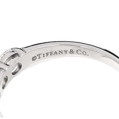 Tiffany Platinum Diamond .91ctw 3.5mm Embrace Band Ring 52 6 4 of 6