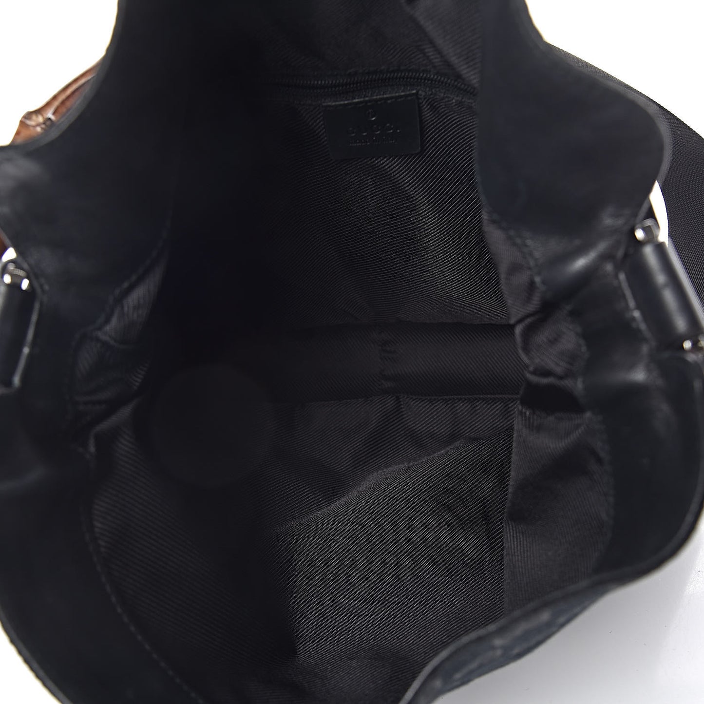 Monogram Bamboo Top Handle Bag Black