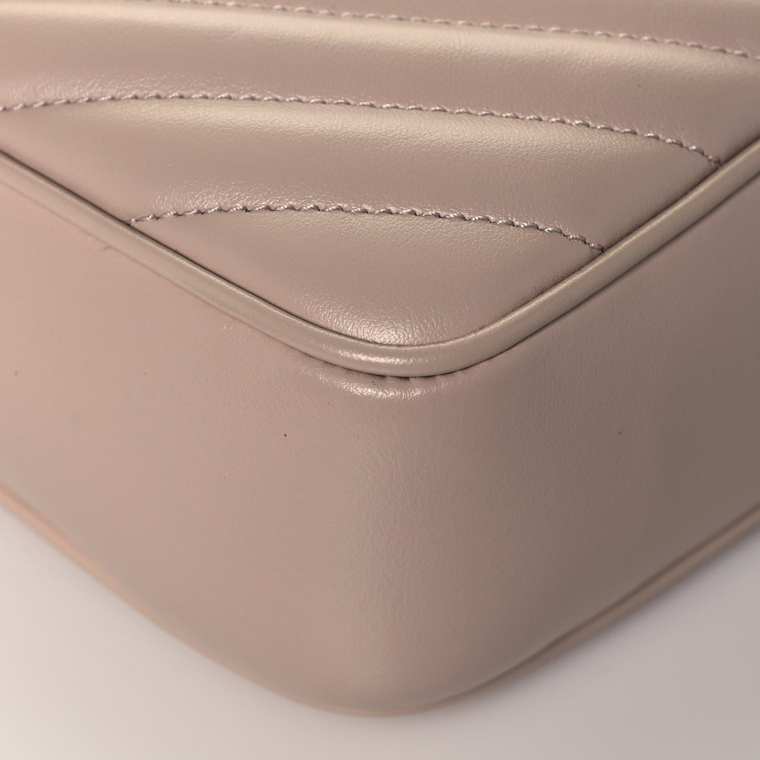 Saint Laurent Calfskin Matelasse Monogram Lou Camera Bag Washed Light Pink 10 of 14