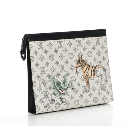 Louis Vuitton Savane Monogram Chapman Pochette Voyage GM Dune 3 of 7