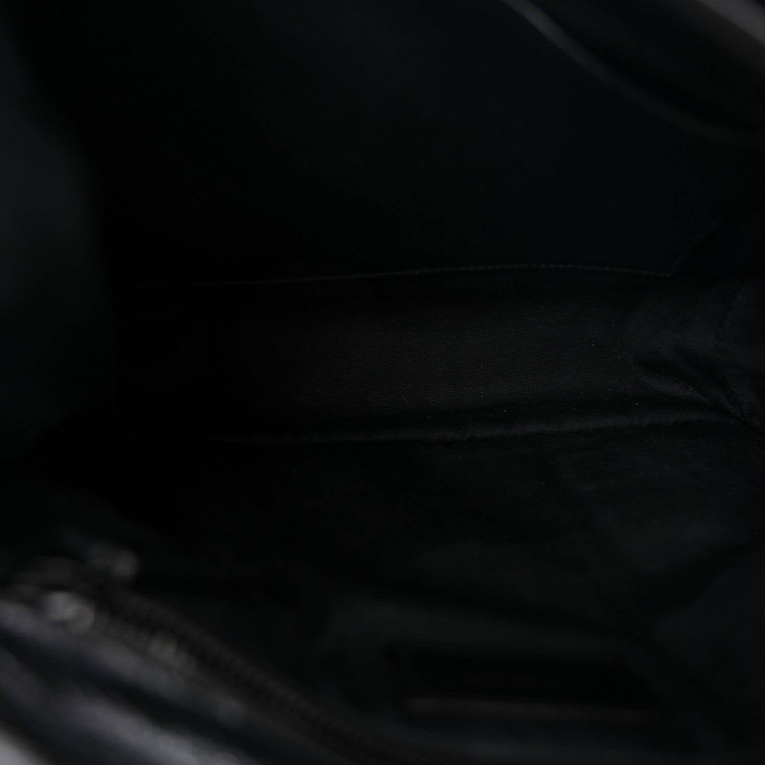 Saint Laurent Crinkled Calfskin Matelasse Monogram Medium Niki Chain Satchel Black 5 of 11
