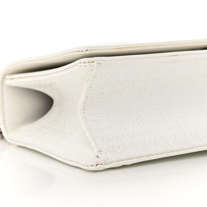Christian Dior Patent Micro-Cannage Small Diorama Flap Bag White 9 of 18
