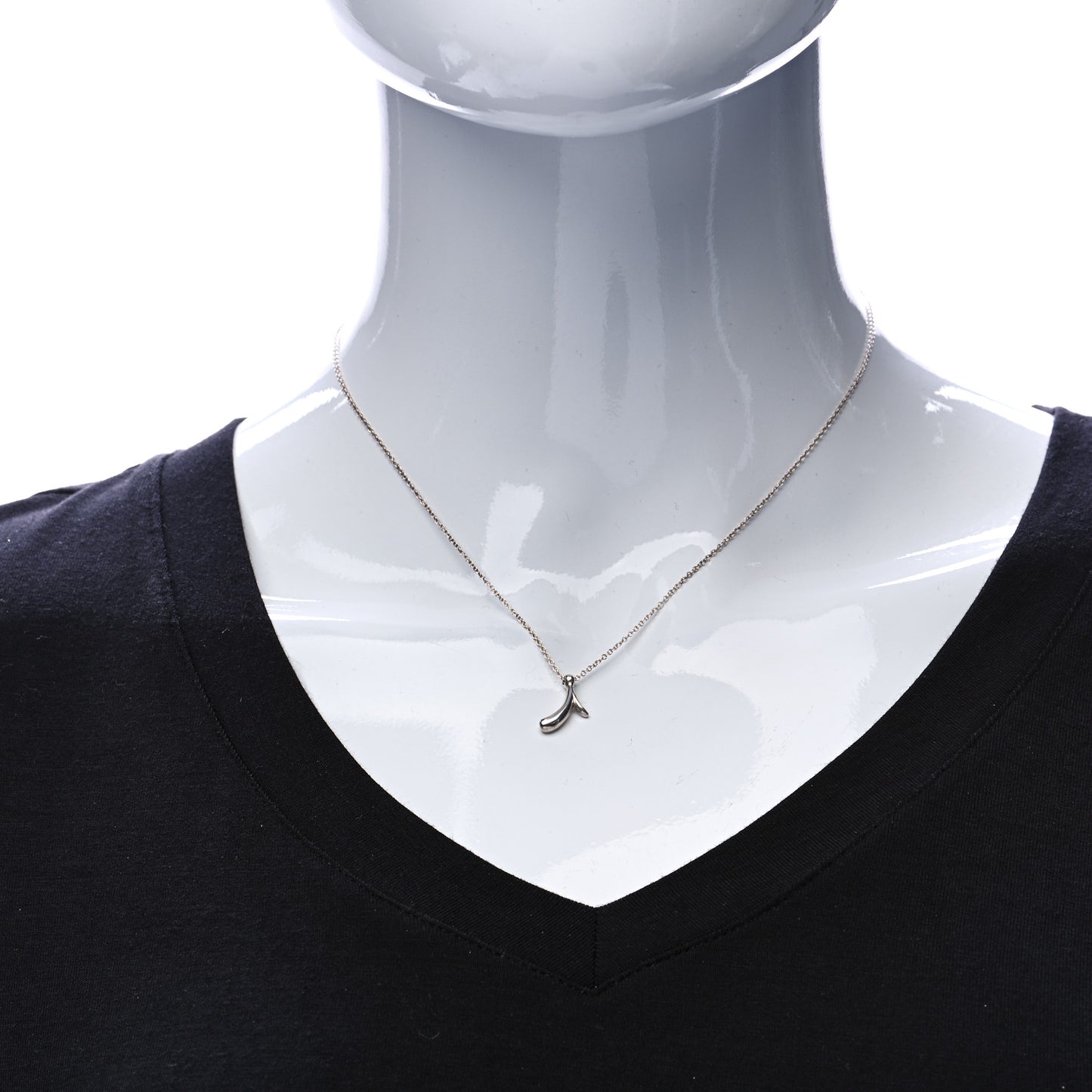 Sterling Silver Elsa Peretti Letter I Pendant Necklace