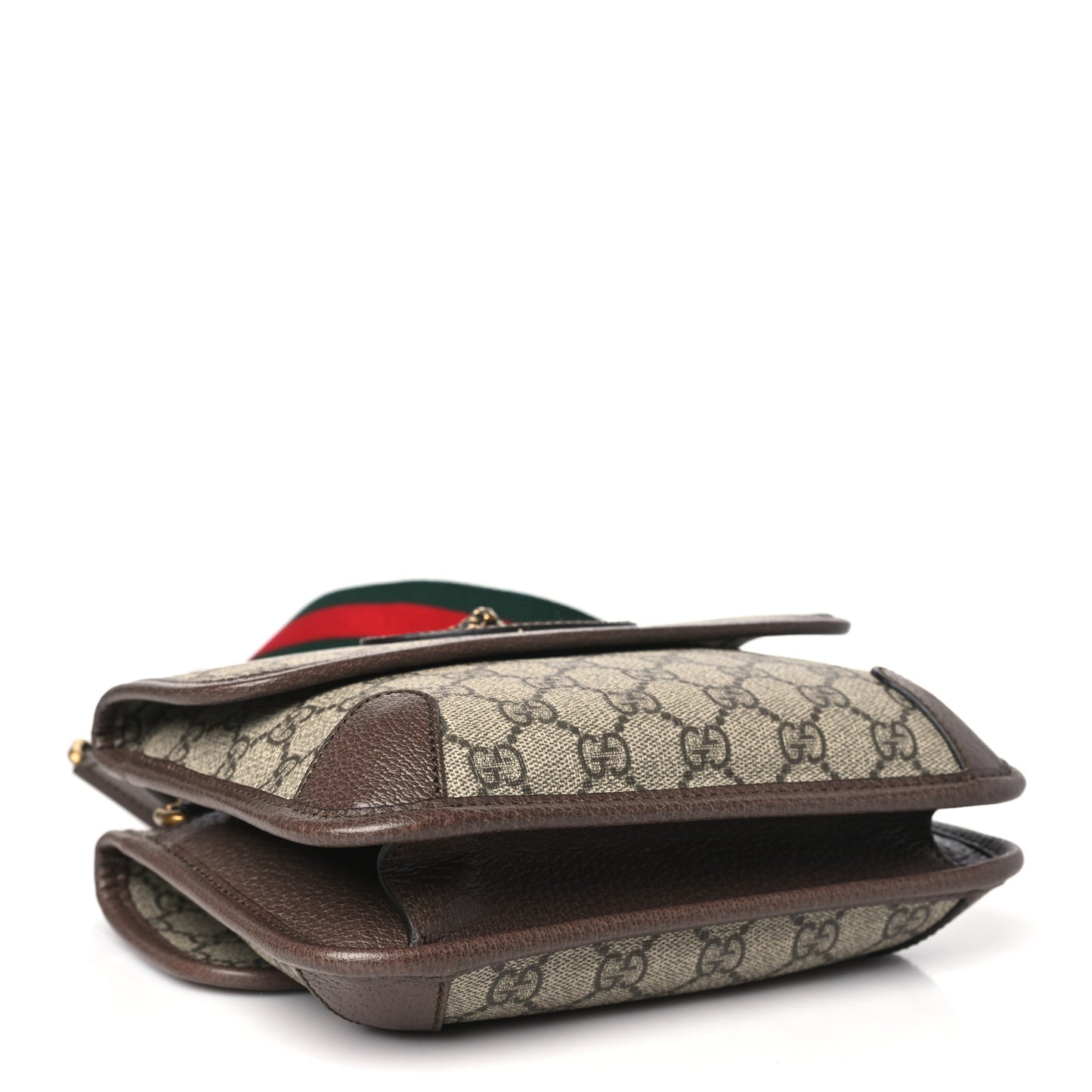 GG Supreme Monogram Web Small Neo Vintage Double Flap Messenger Bag Beige New Acero