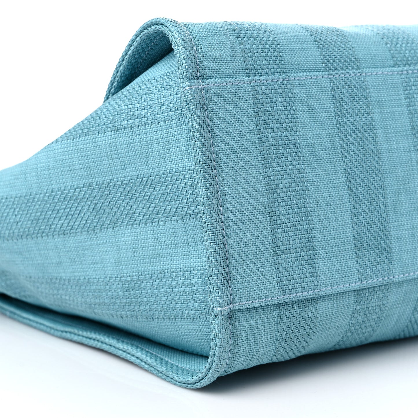 Mixed Fibers Striped Medium Deauville Tote Blue