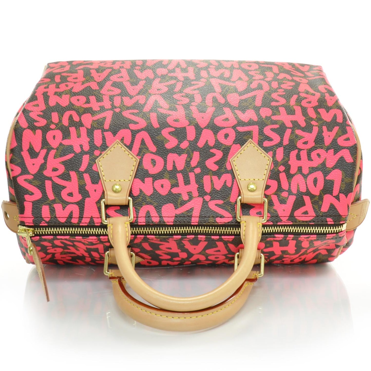 Monogram Graffiti Speedy 30 Fuchsia