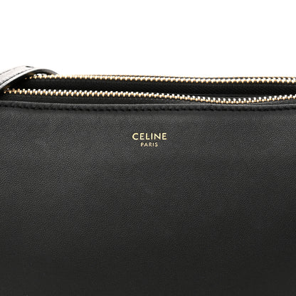Celine Lambskin Small Trio Crossbody Bag Black 9 of 14