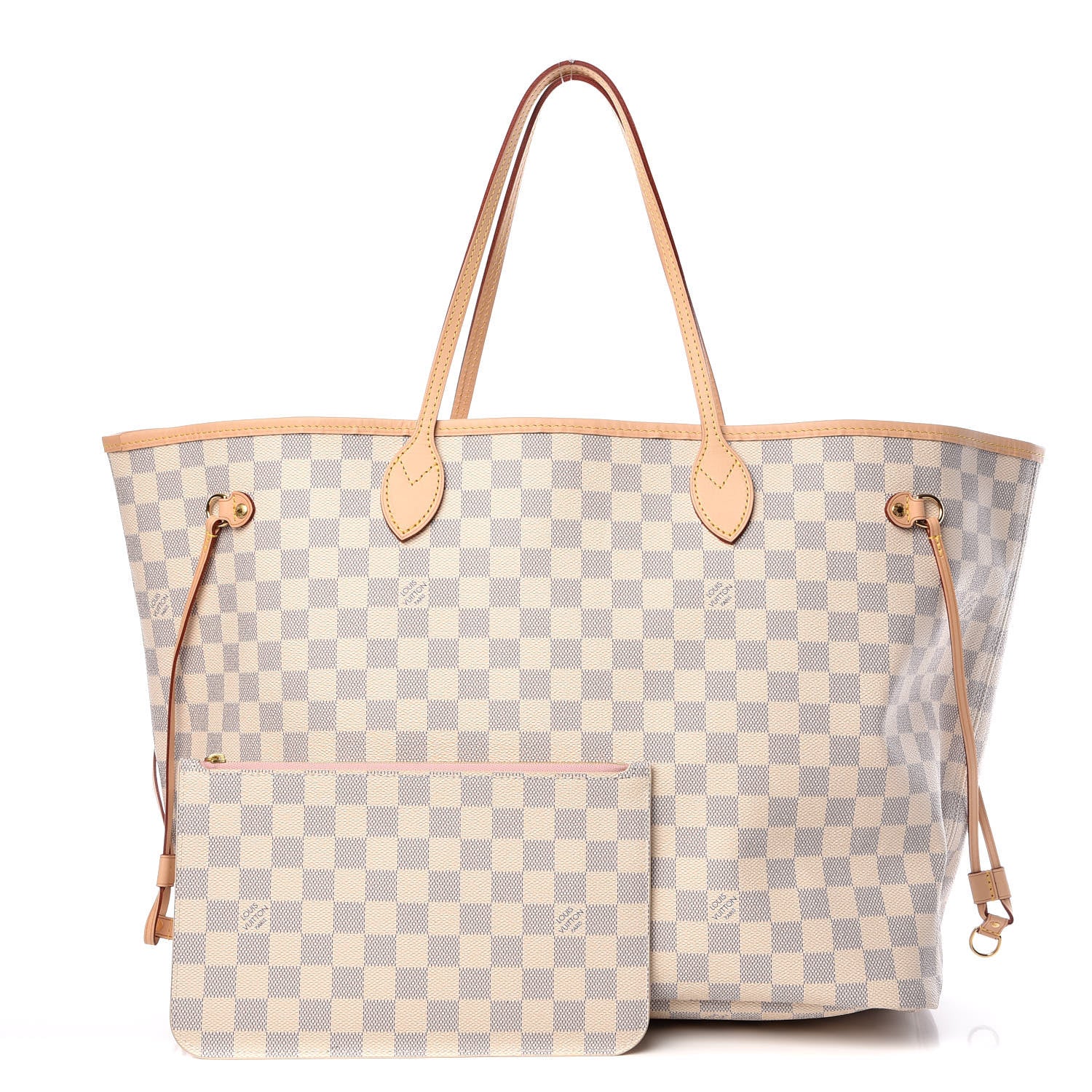 Louis Vuitton Damier Azur Neo Neverfull GM Rose Ballerine 1 of 11