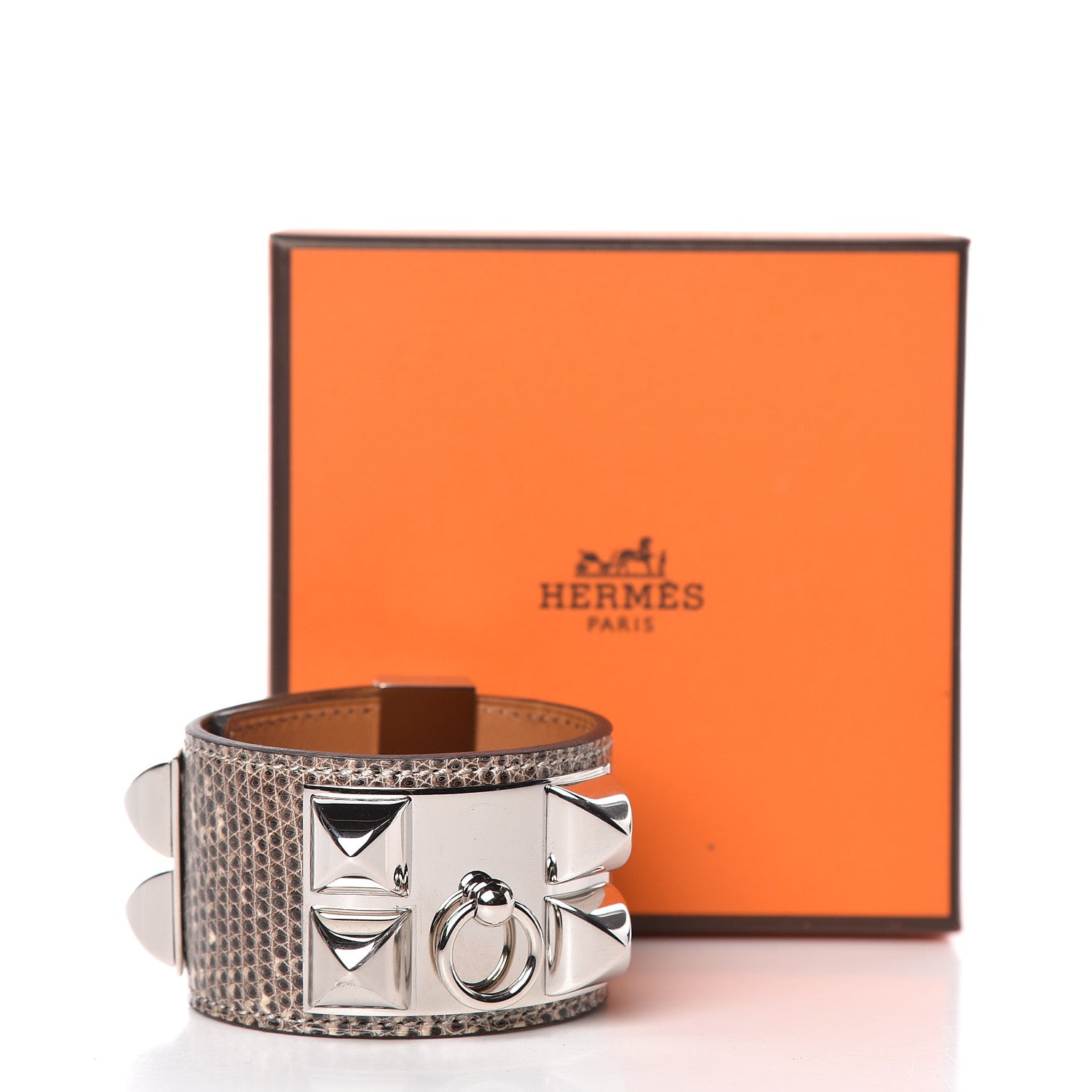 Hermes Lizard Collier De Chien CDC Bracelet T2 Ombre 7 of 7
