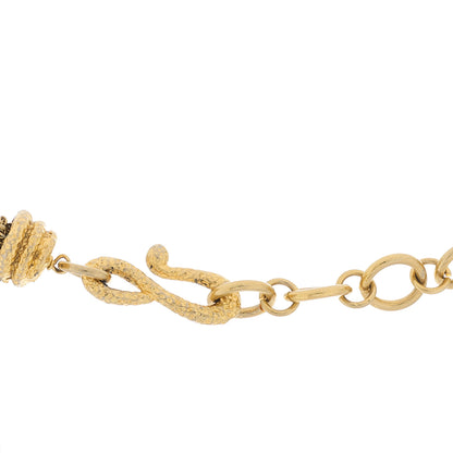 Chanel CC Flower Necklace Gold 3 of 4