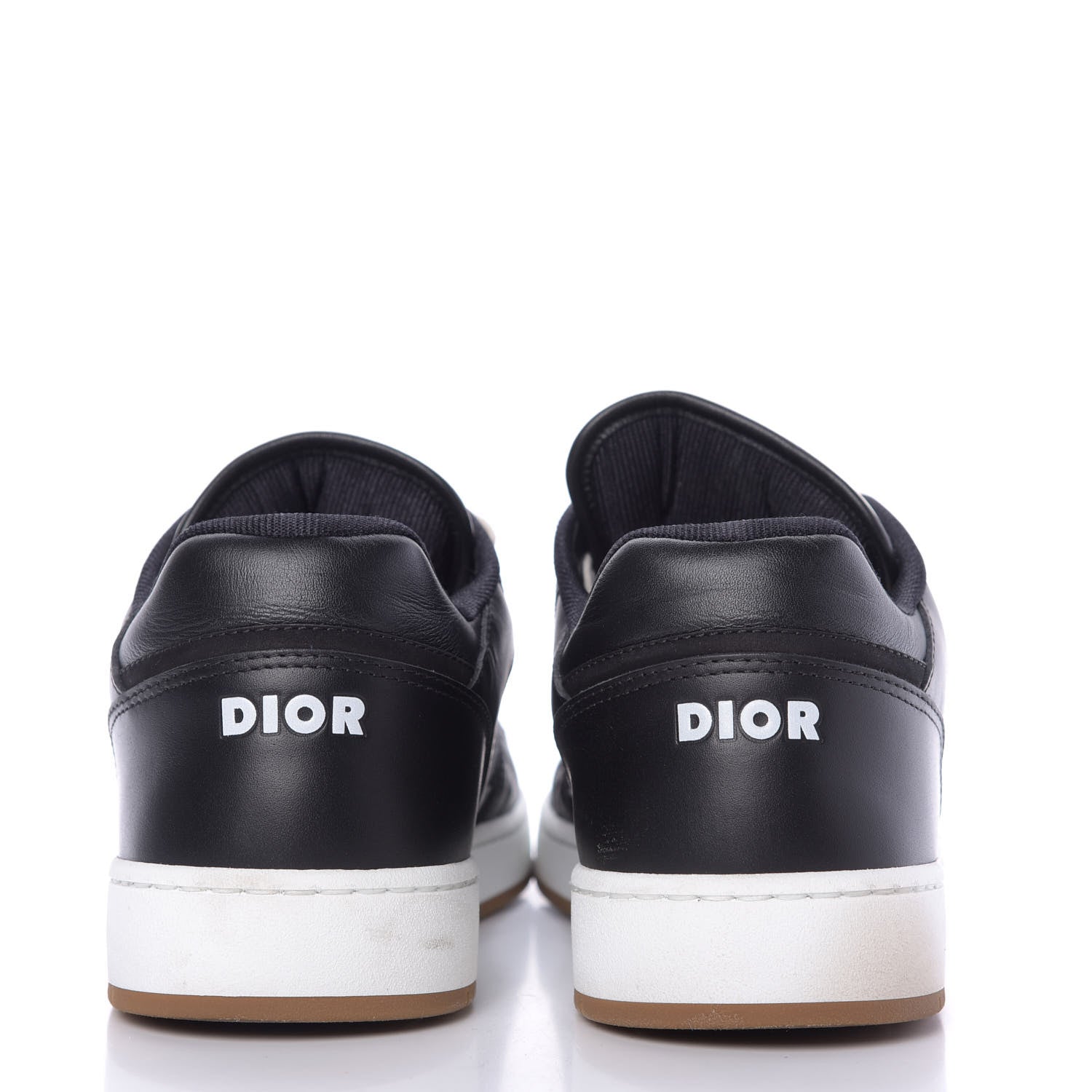 Christian Dior Smooth Calfskin Jacquard Oblique Mens B27 Low Top Sneakers 43 Black Blue 7 of 9