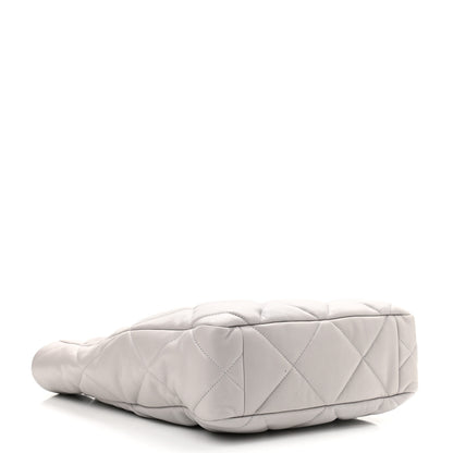 Chanel Lambskin Quilted Chanel 19 Shopping Bag Grey 3 of 9