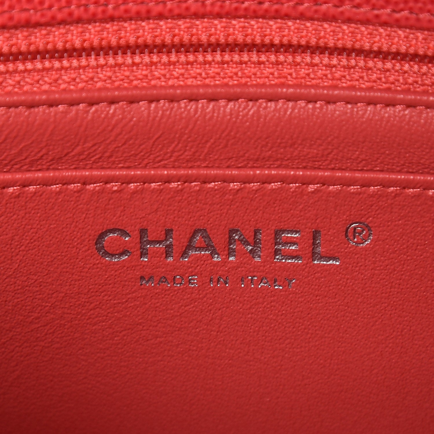 Chanel Caviar Quilted Mini Rectangular Flap Light Red 6 of 7