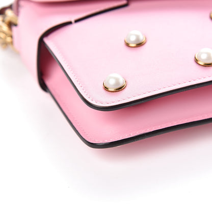 Gucci Nappa Pearl Studded Mini Queen Margaret Broadway Shoulder Bag Sugar Pink 9 of 11